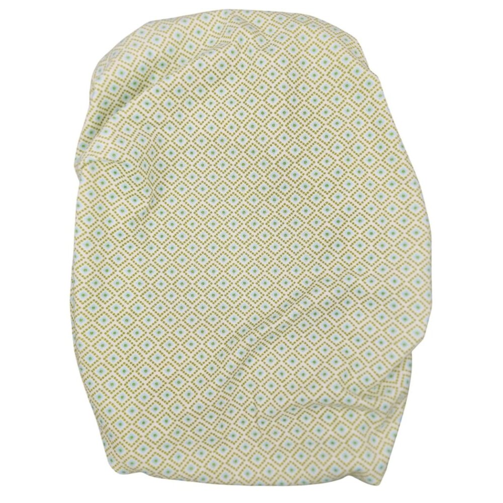 Summer Changing Pad Cover Geometric Green Blue White Soft Fuzzy Infant Baby